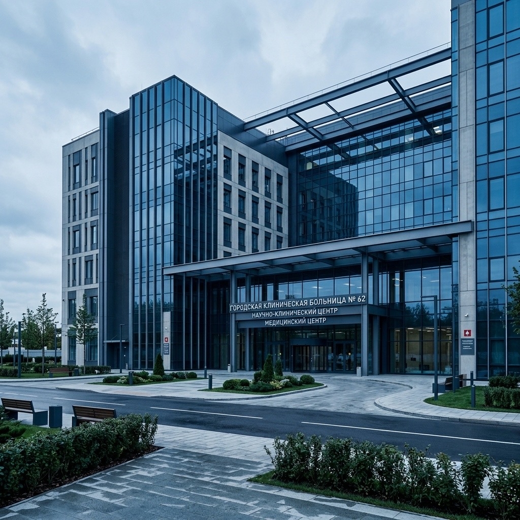 modern hospital with digital health records security, medical data protection visualization, clean professional healthcare technology